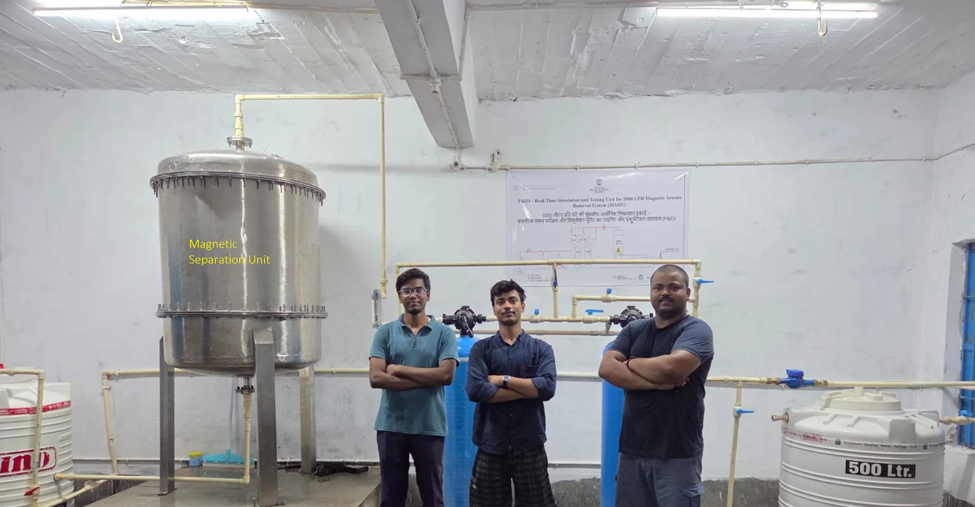 MARU magnetic arsenic removal field installation