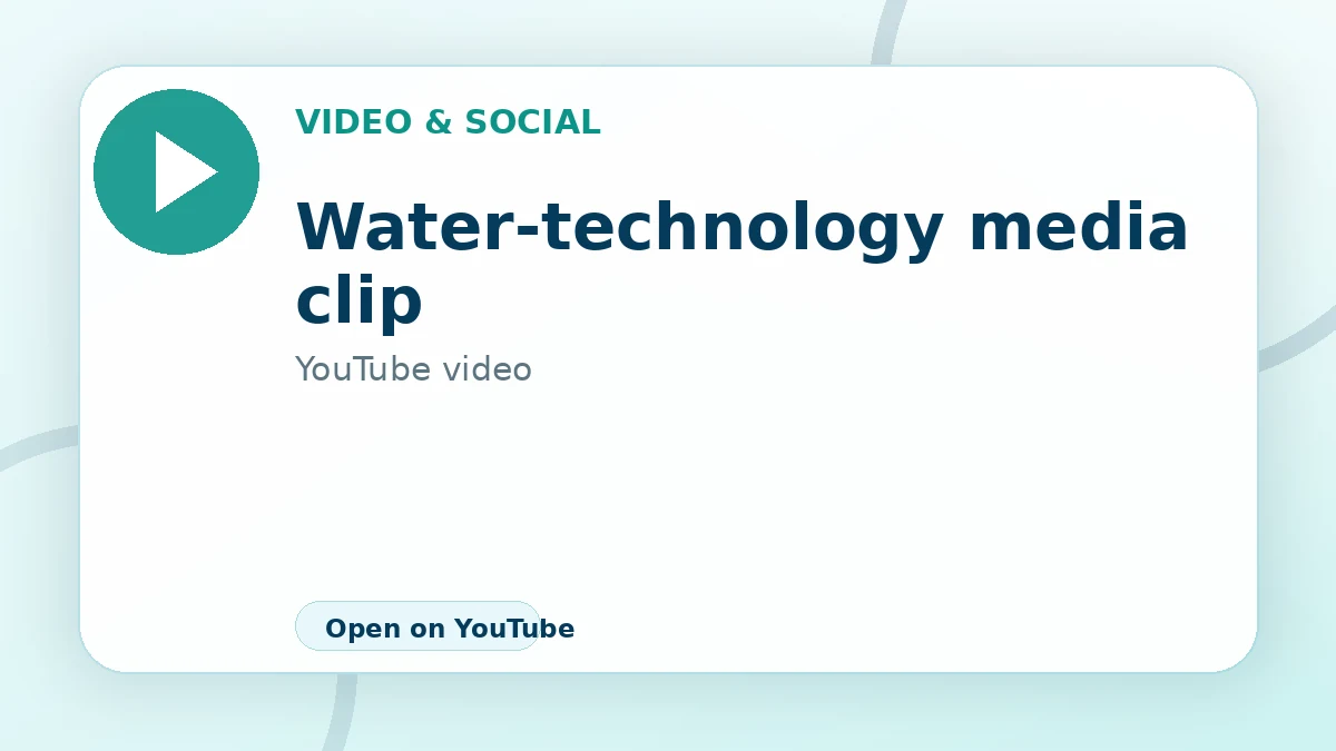 Water-technology media clip